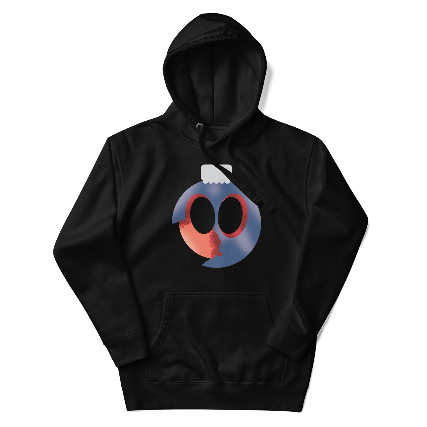 Uni Cracked Ornament Red/Blue Unisex Hoodie