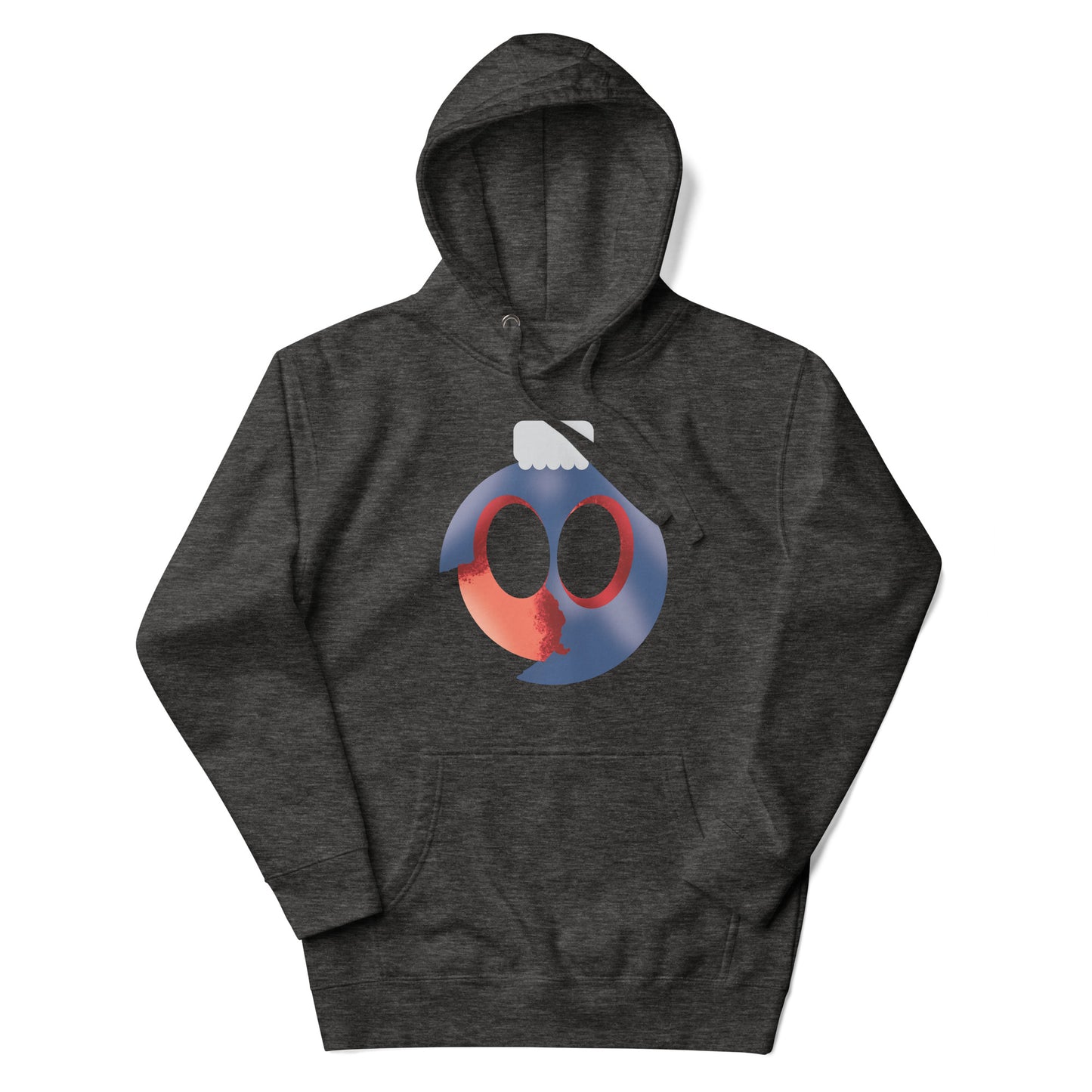 Uni Cracked Ornament Red/Blue Unisex Hoodie