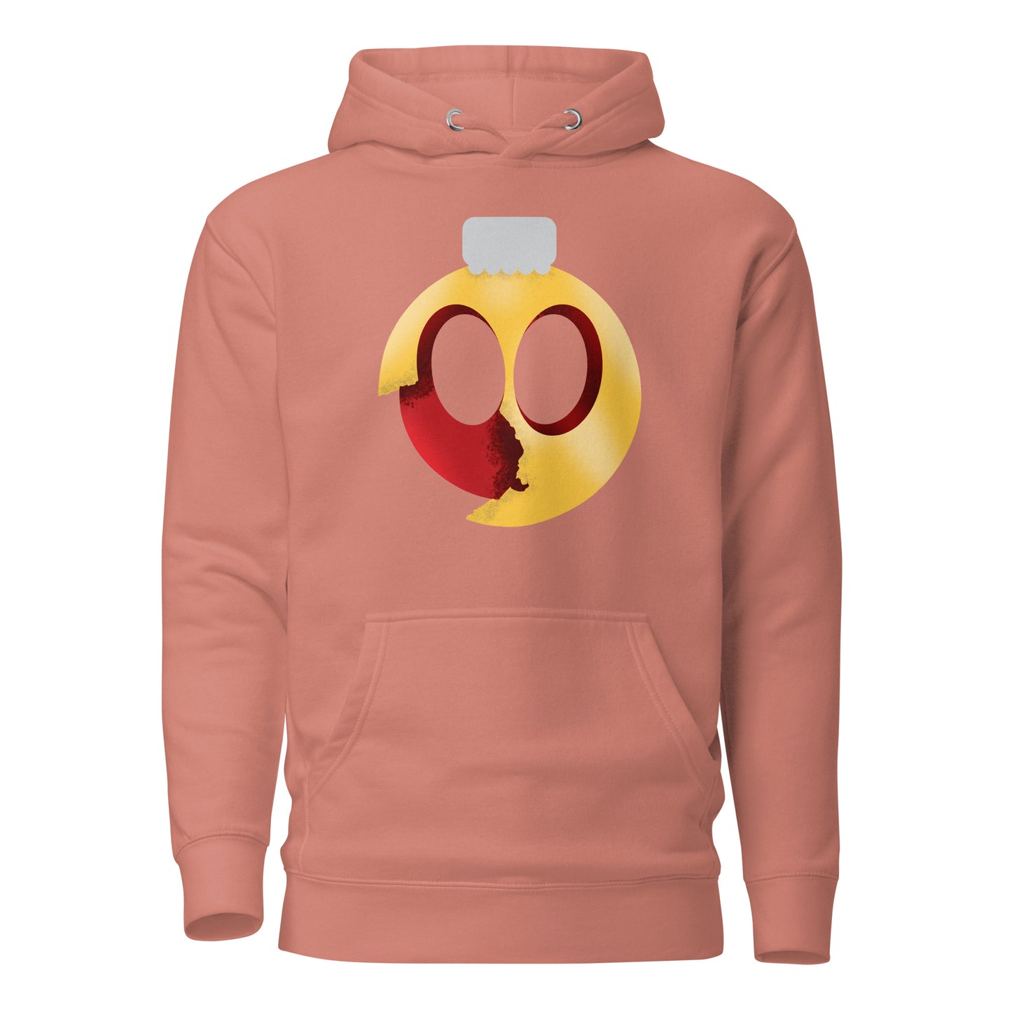 Uni Cracked Ornament Red/Yellow Unisex Hoodie