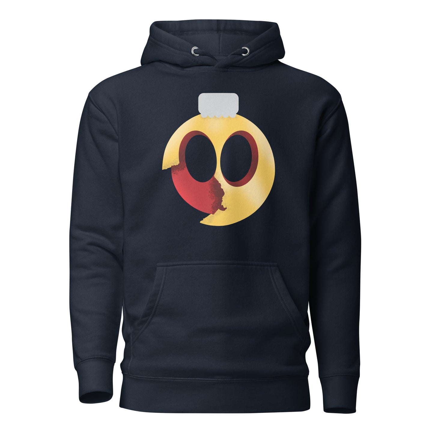 Uni Cracked Ornament Red/Yellow Unisex Hoodie