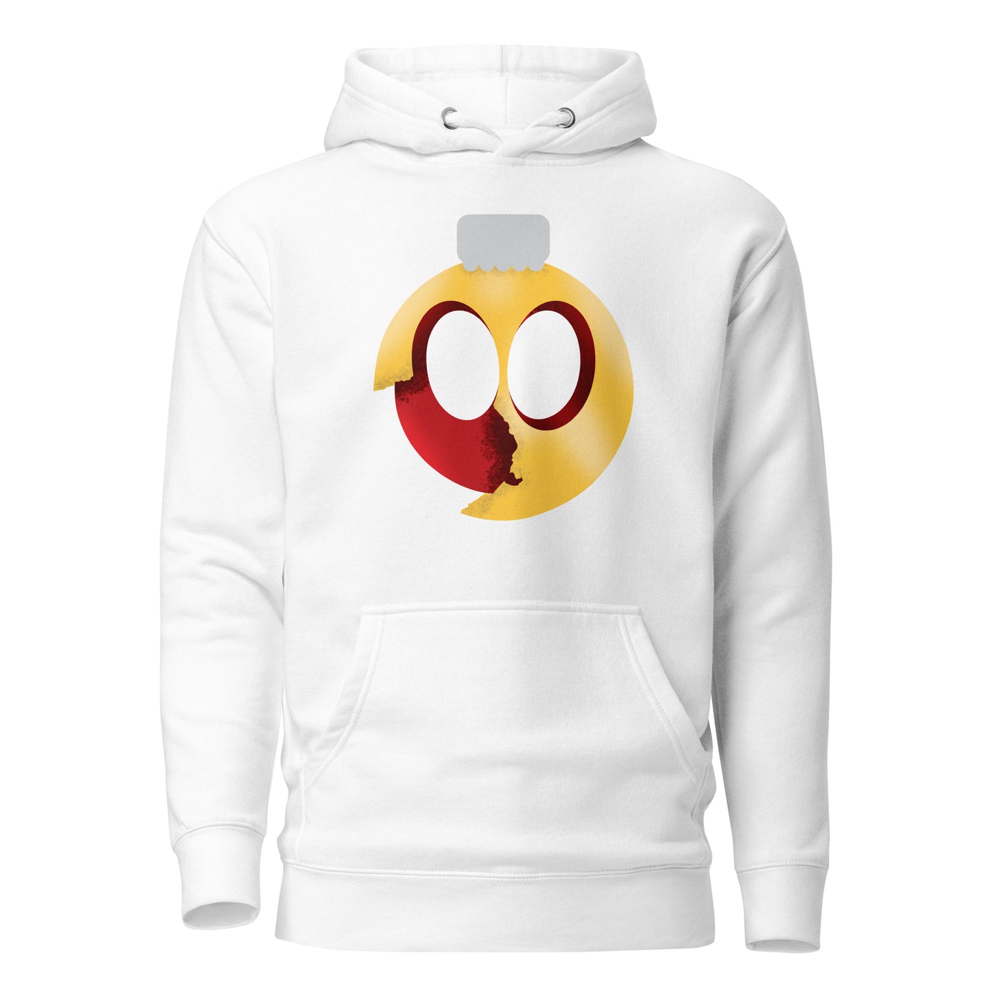 Uni Cracked Ornament Red/Yellow Unisex Hoodie