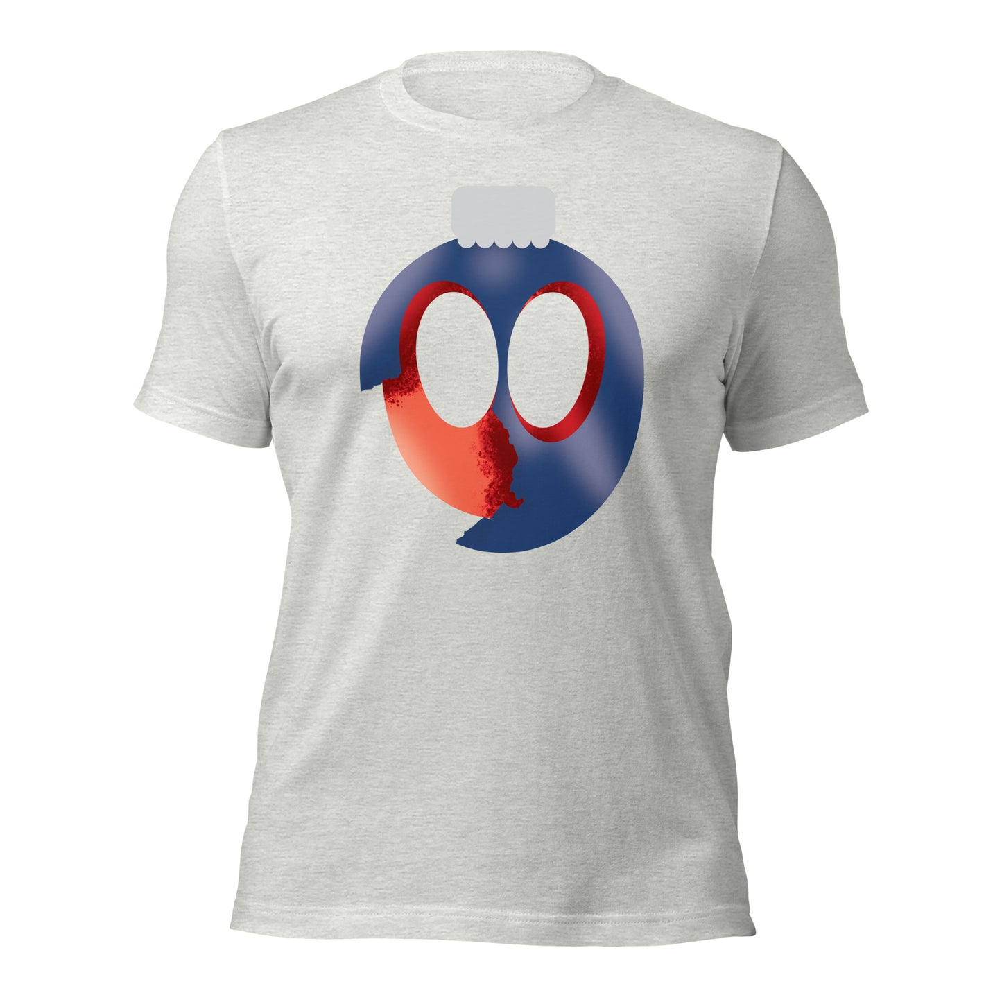 Uni Cracked Ornament Red/Blue Unisex t-shirt