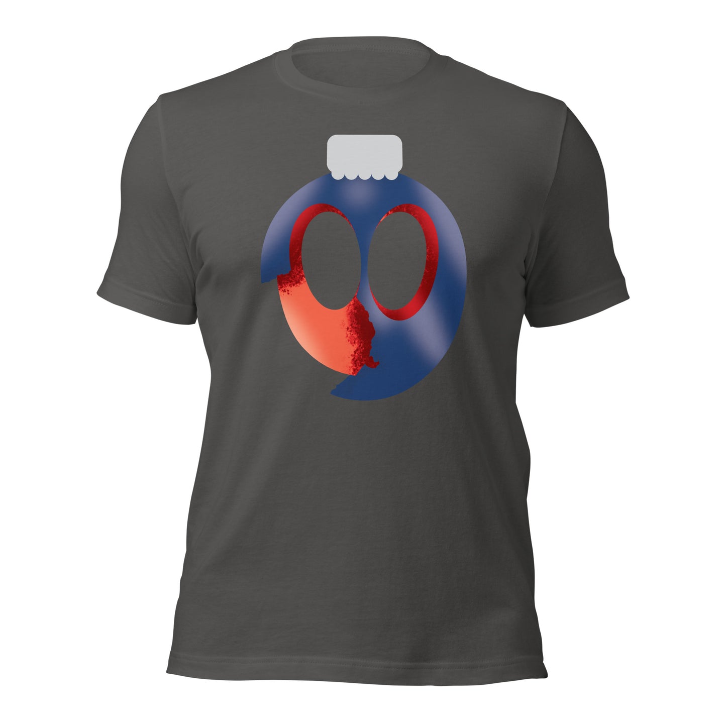 Uni Cracked Ornament Red/Blue Unisex t-shirt