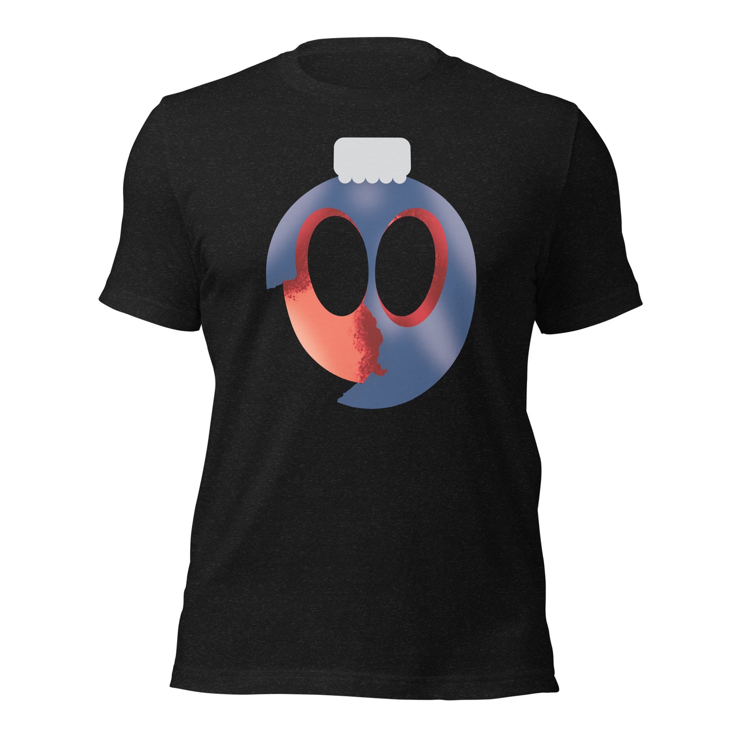 Uni Cracked Ornament Red/Blue Unisex t-shirt