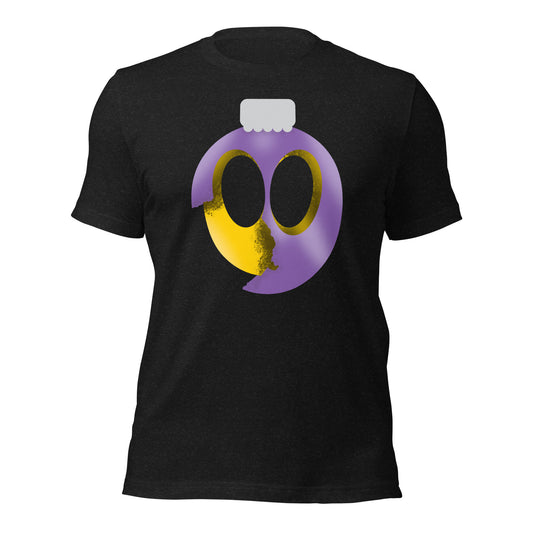 Uni Cracked Ornament Yellow/Purple Unisex t-shirt