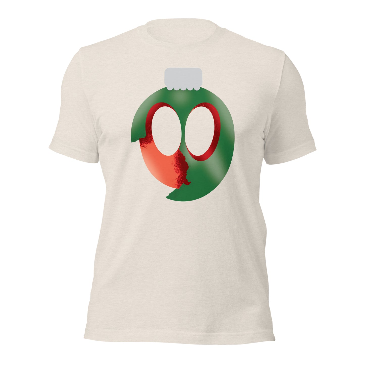 Uni Cracked Ornament Green/Red Unisex t-shirt