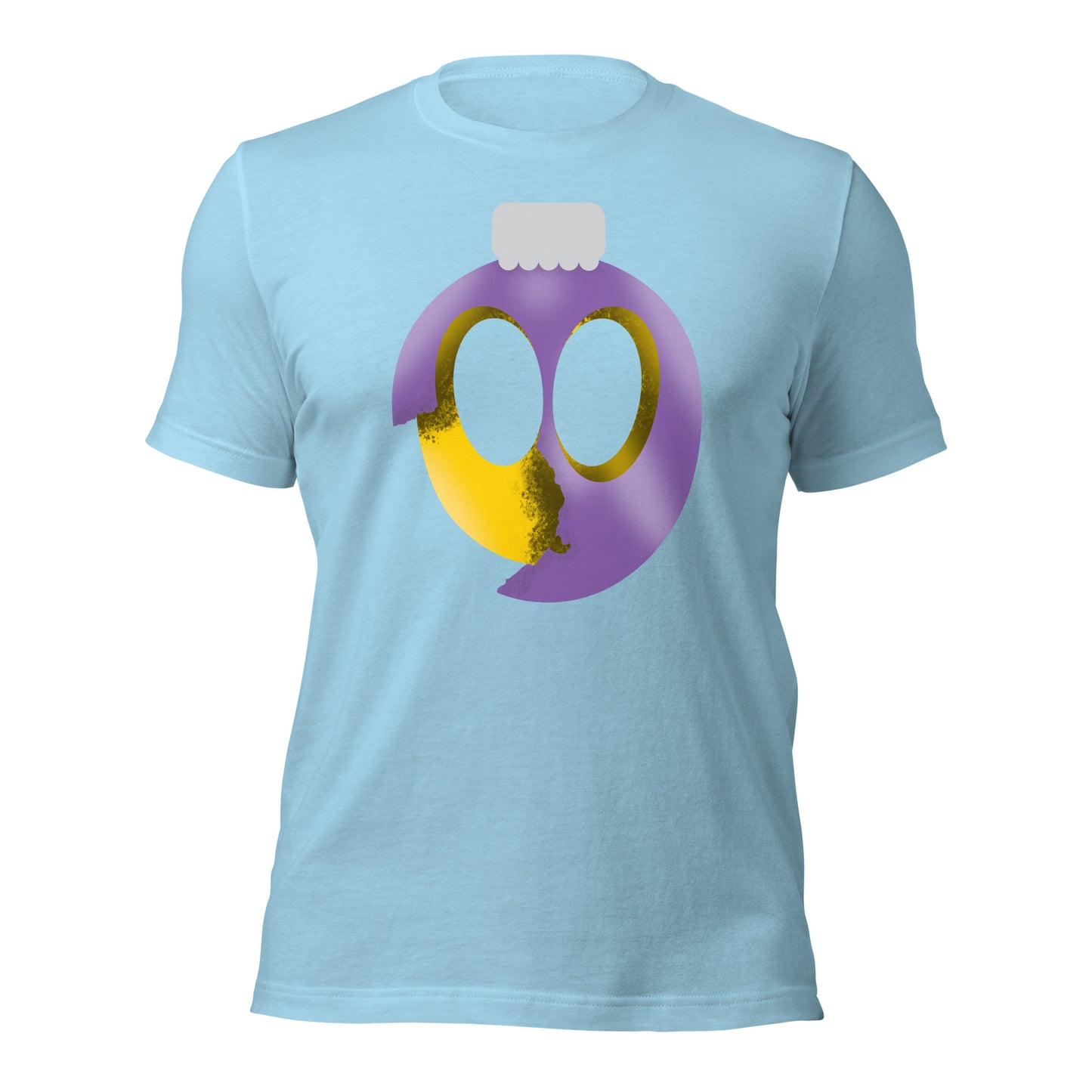 Uni Cracked Ornament Yellow/Purple Unisex t-shirt