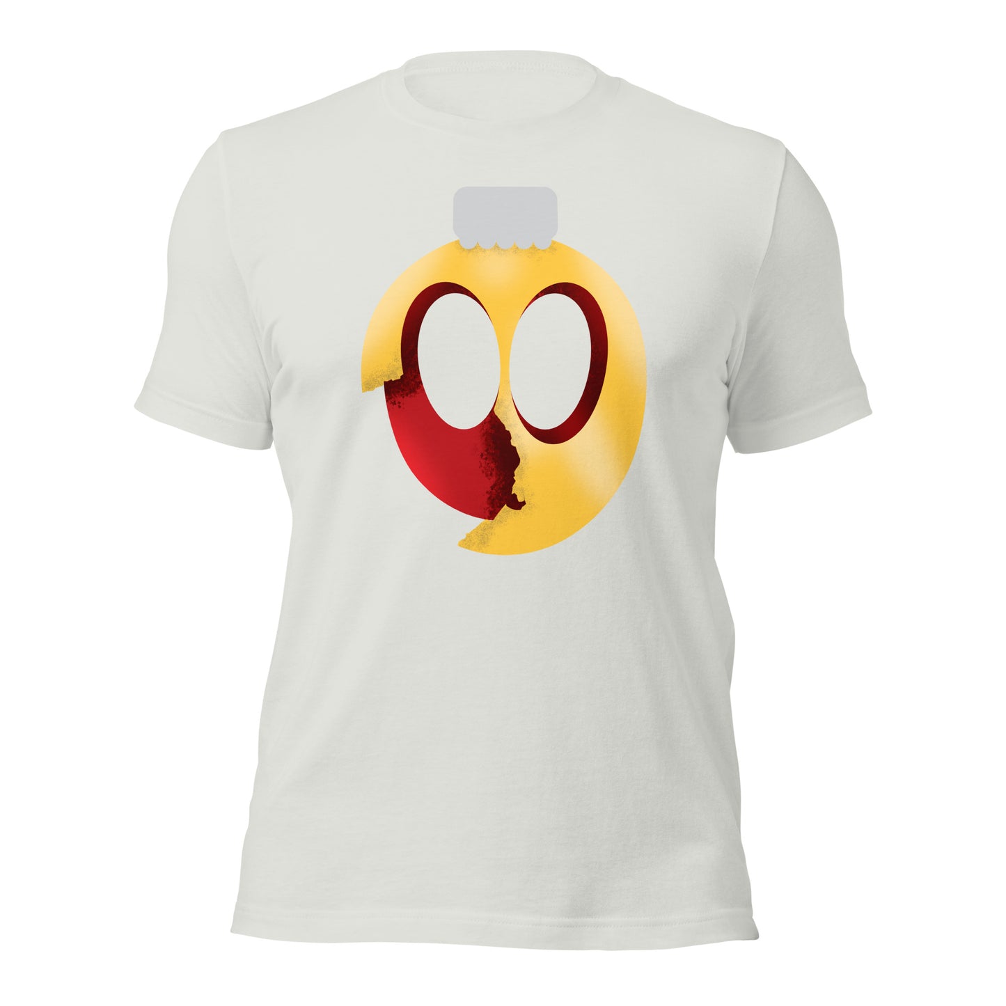 Uni Cracked Ornament Yellow/Red Unisex t-shirt