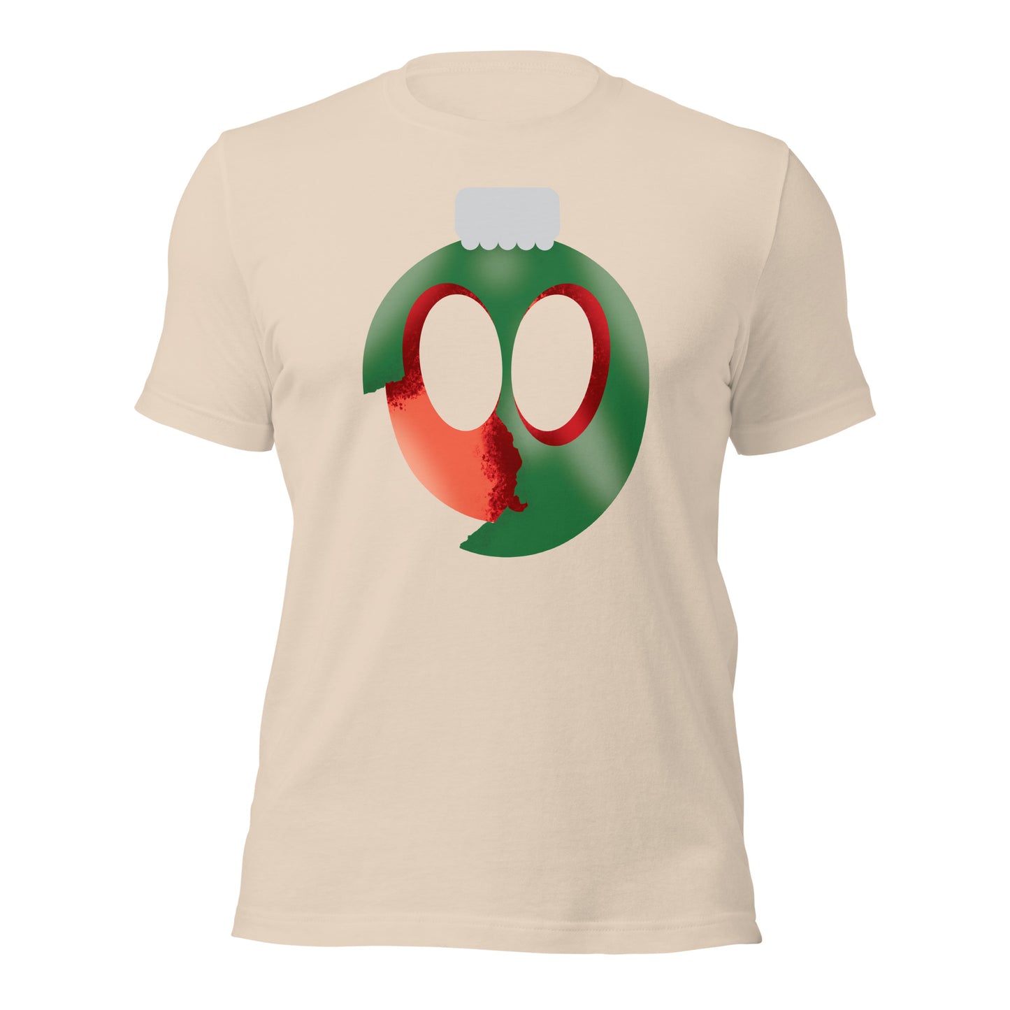 Uni Cracked Ornament Green/Red Unisex t-shirt