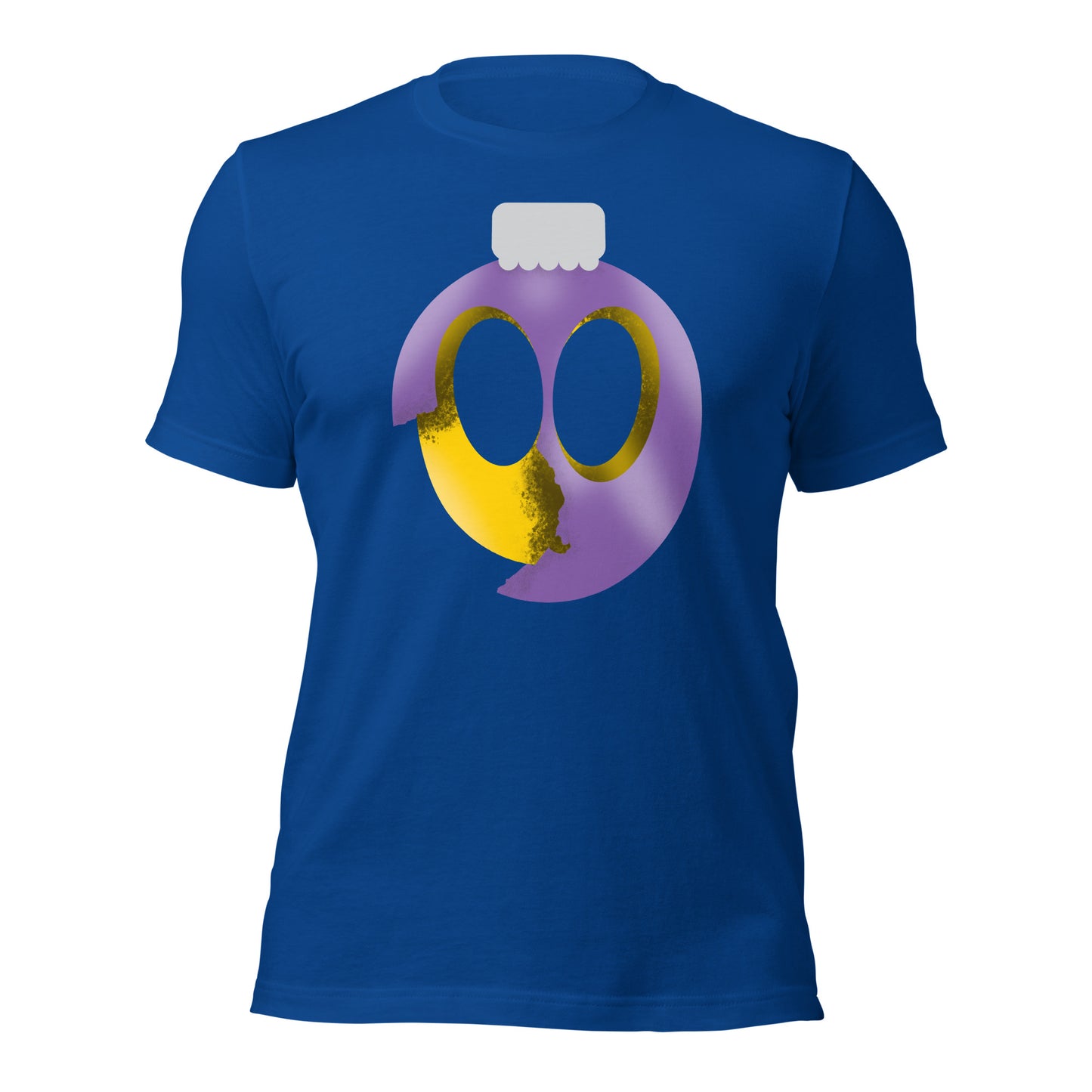 Uni Cracked Ornament Yellow/Purple Unisex t-shirt