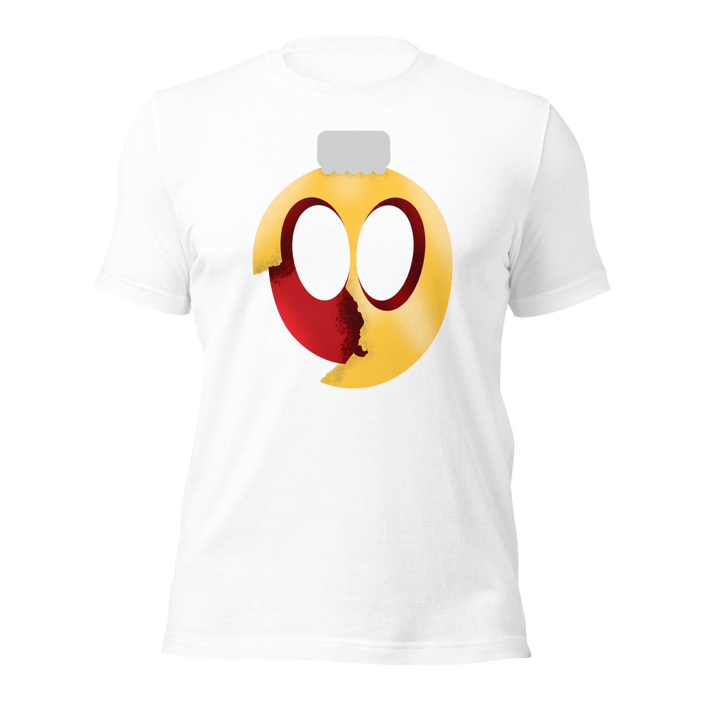 Uni Cracked Ornament Yellow/Red Unisex t-shirt