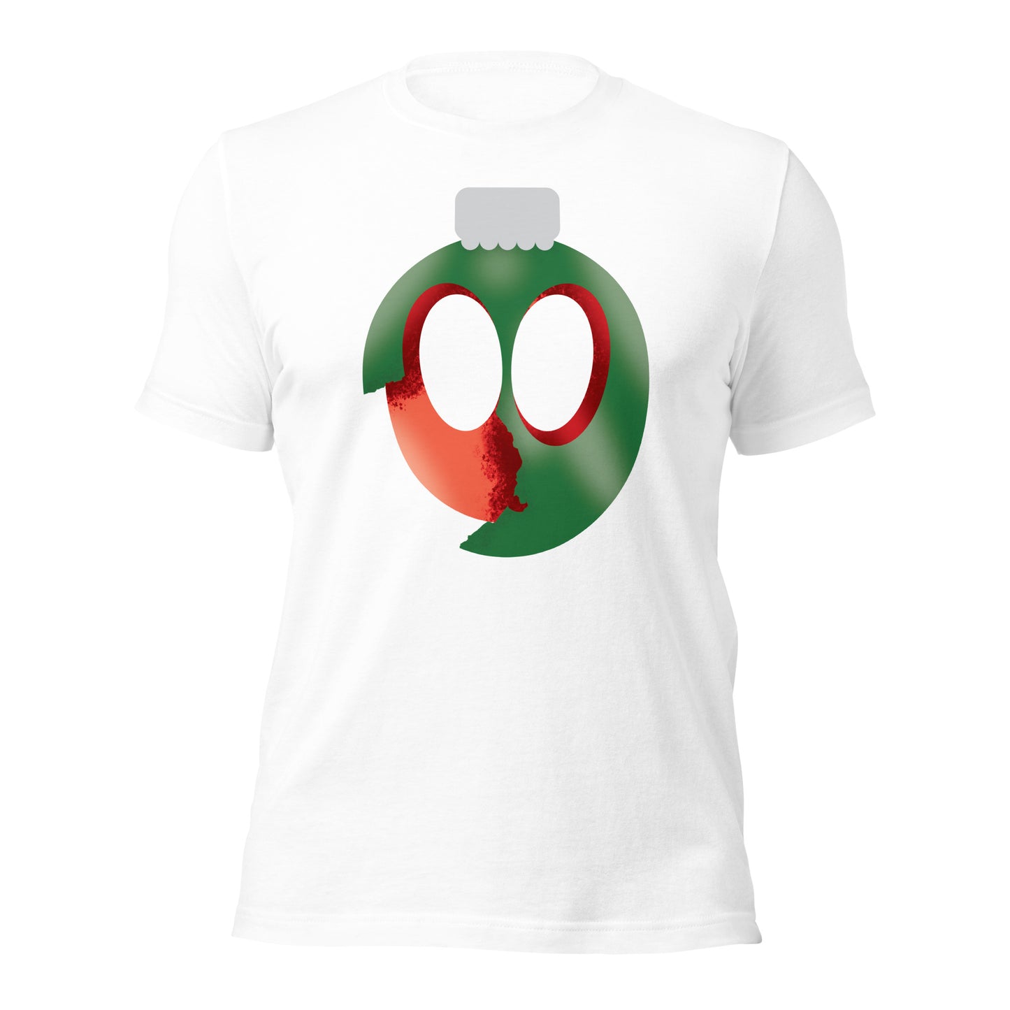 Uni Cracked Ornament Green/Red Unisex t-shirt