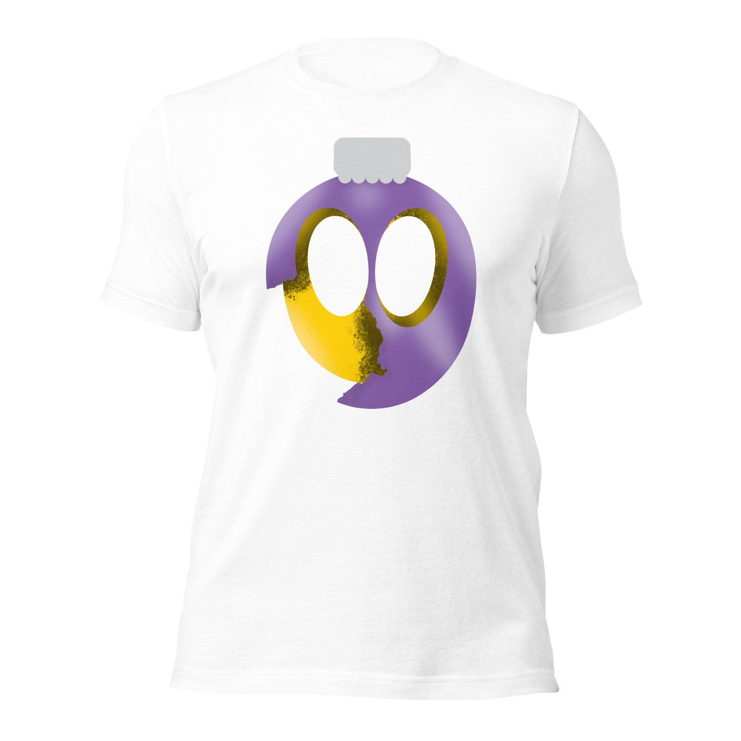 Uni Cracked Ornament Yellow/Purple Unisex t-shirt